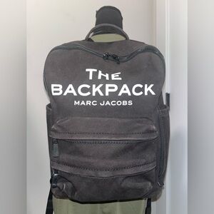 Marc Jacobs The Backpack Black Denim Backpack